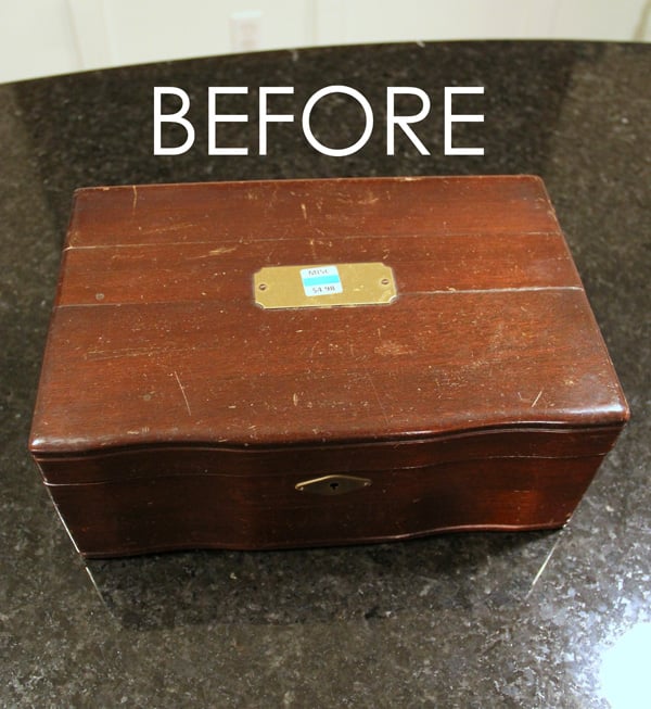 Jewelry Box Repurposed into Writing Box (Thrift Shop Shakedown #2)