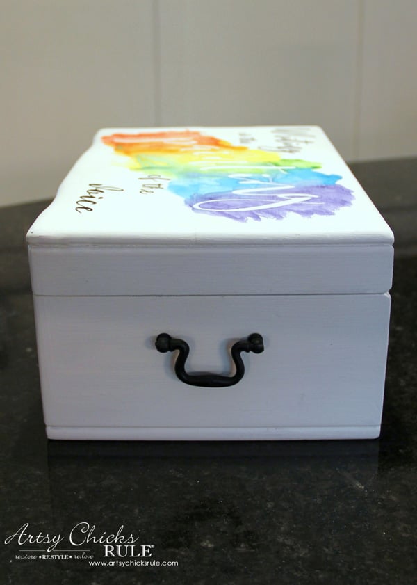 Jewelry Box Repurposed into Writing Box - 6 - artsychicksrule.com #writingbox #silhouette #jewelryboxrepurposed