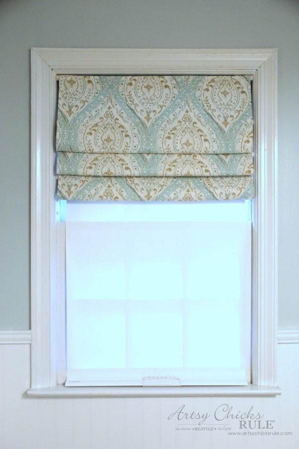 Faux roman shade valance discount