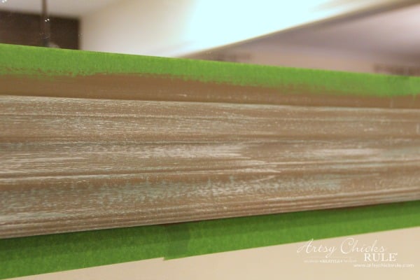 EASY!! DIY Weathered Wood Look with Paint artsychicksrule.com