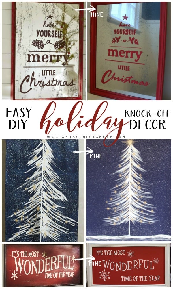 DIY Holiday Projects YOU Can Make!! artsychicksrule.com