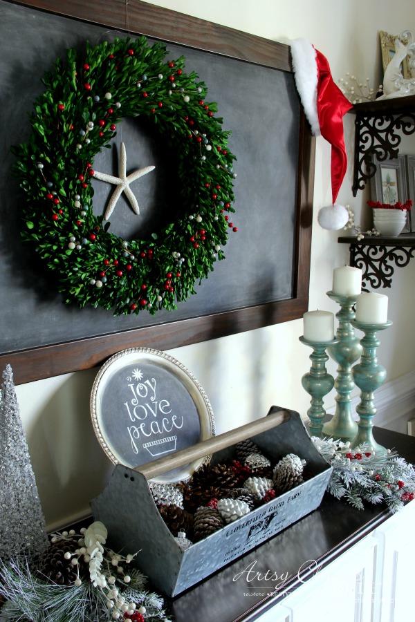 Coastal Christmas Home Tour Part 2 artsychicksrule.com