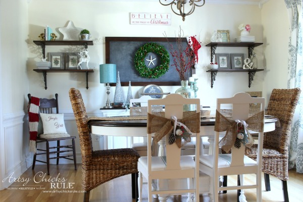 Coastal Christmas Home Tour Part 2 artsychicksrule.com