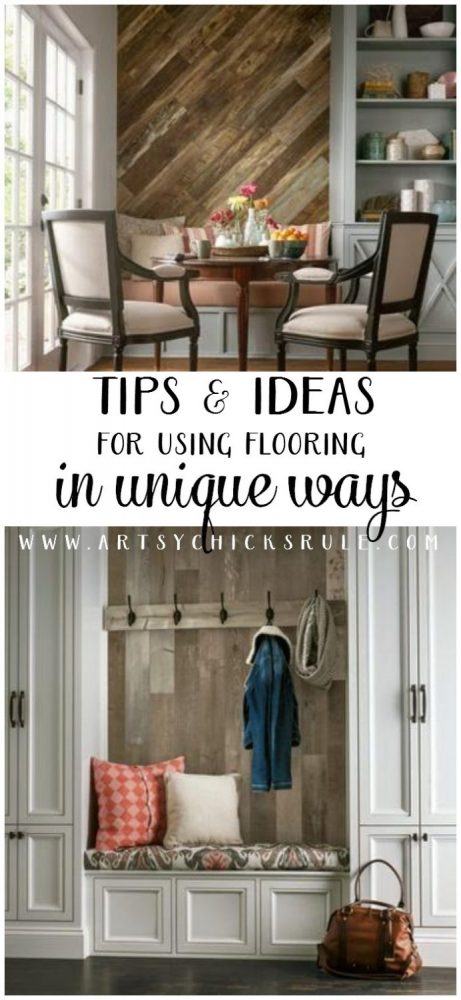 DIY Design Tips for Using Flooring in Unique Ways #flooringamerica #ad artsychicksrule.com