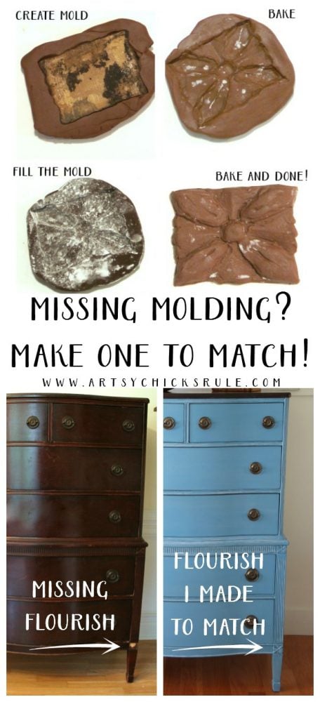 Anyone can do this! So easy! How to Make Missing Molding - artsychicksrule.com