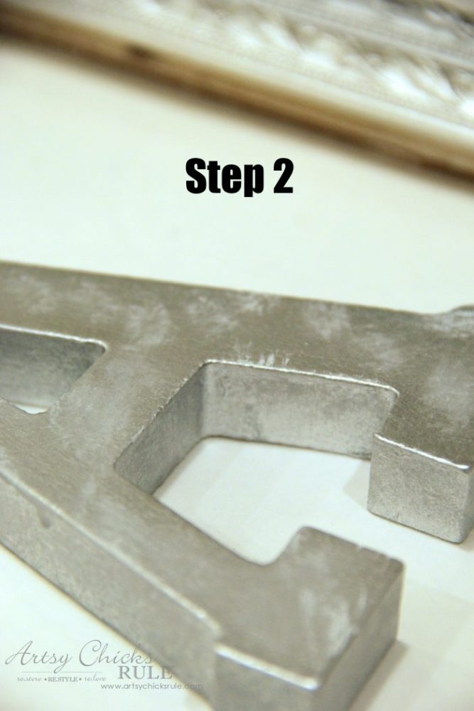 How to Create a DIY Galvanized Finish the EASY WAY! artsychicksrule.com #galvanized