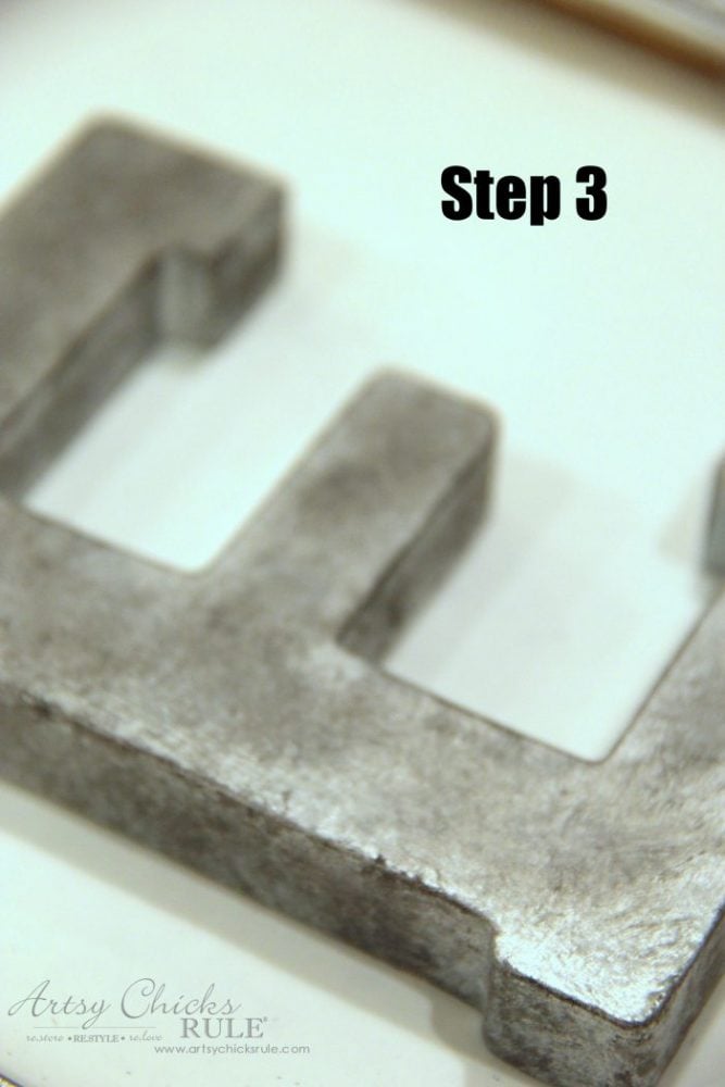 How to Create a DIY Galvanized Finish the EASY WAY! artsychicksrule.com #galvanized