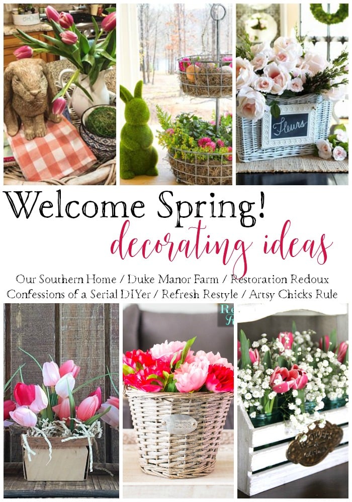 Bring Spring Inside with these Decorating Ideas!! artsychicksrule.com