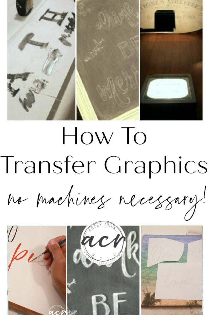 How To Transfer Graphics - 6 Tried & True Techniques!!! artsychicksrule.com #transfergraphics #howtotransfergraphics #transfermethods 