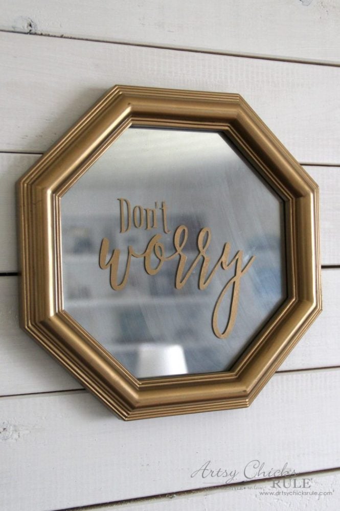 Don't Worry Be Happy Signs, Easy DIY Signs and Thrifty Makeover! artsychicksrule.com