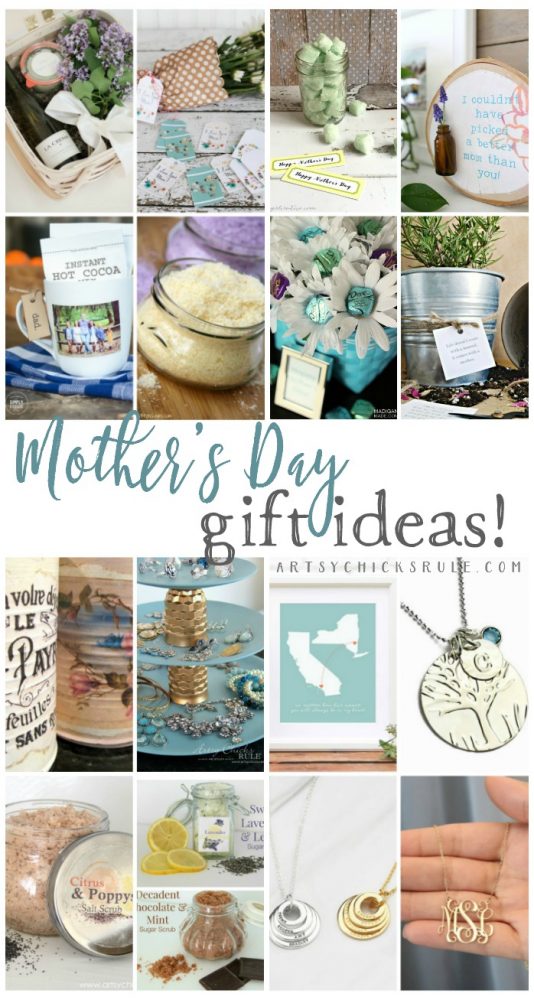 LOTS of great ideas here!!! Mother's Day Gift Ideas - artsychicksrule.com #mothersday