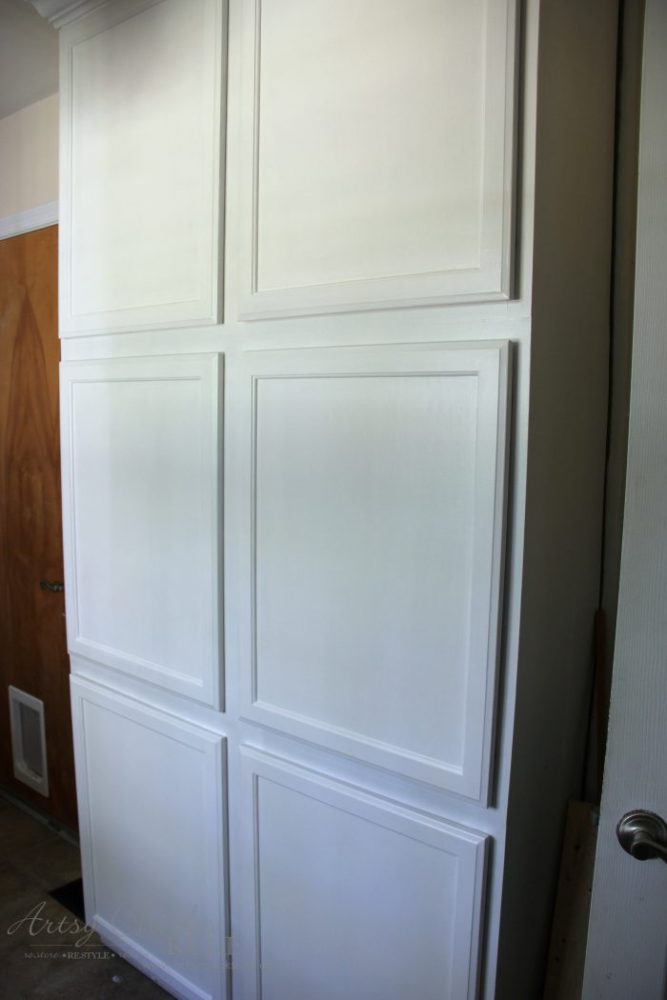 Painted Cabinets with General Finishes Milk Paint - One Room Challenge Week 2 - artsychicksrule.com