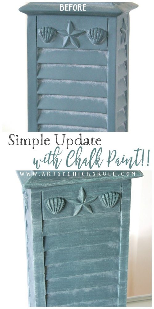 Simple Update with Chalk Paint - artsychicksrule.com #chalkpaint