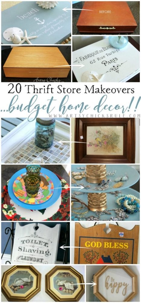 Thrifty Store Makeovers...YOU CAN DO! Budget Friendly Decor! artsychicksrule.com