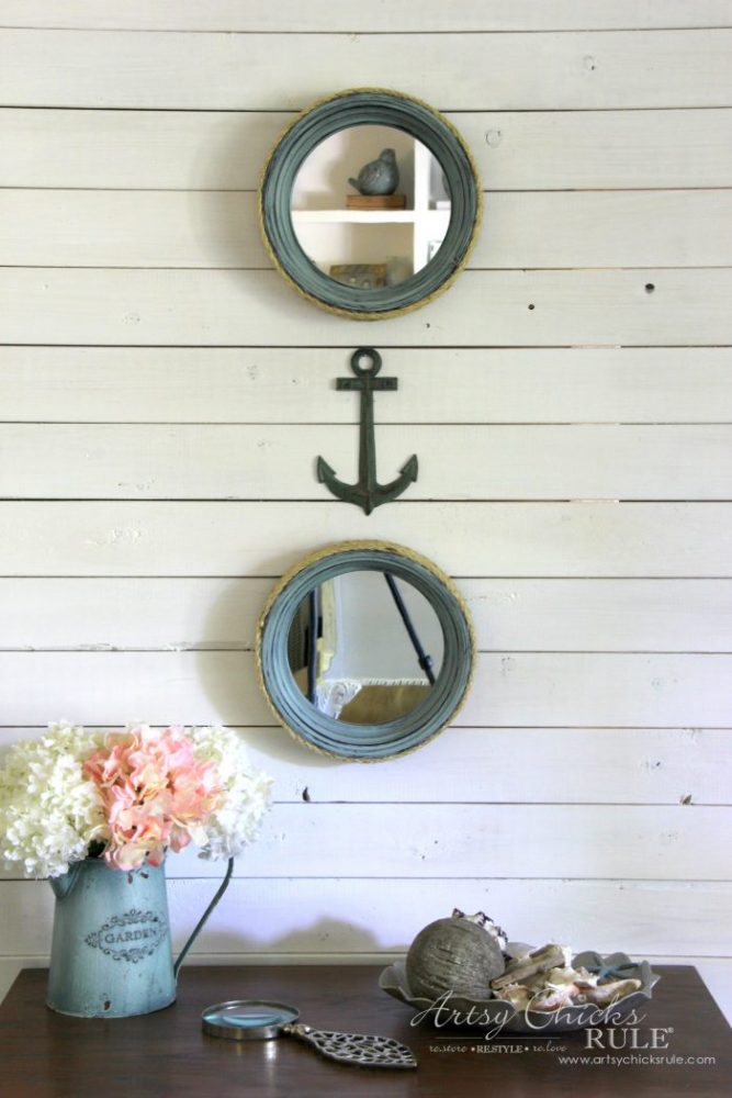 DIY Nautical Porthole Mirrors (thrift store makeover) - Artsy Chicks Rule®