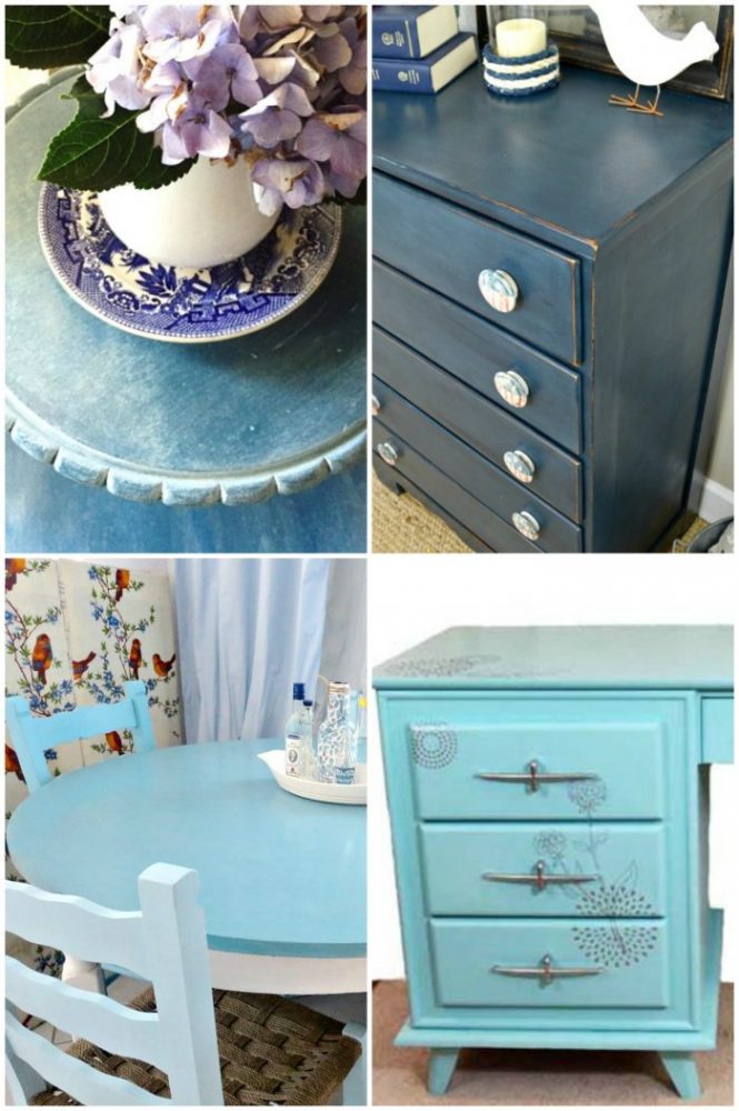 50+ Blue Furniture Makeover Part 2 artsychicksrule.com