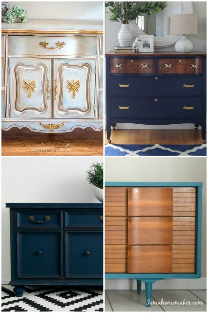 50+ Blue Furniture Makeover Part 2 artsychicksrule.com