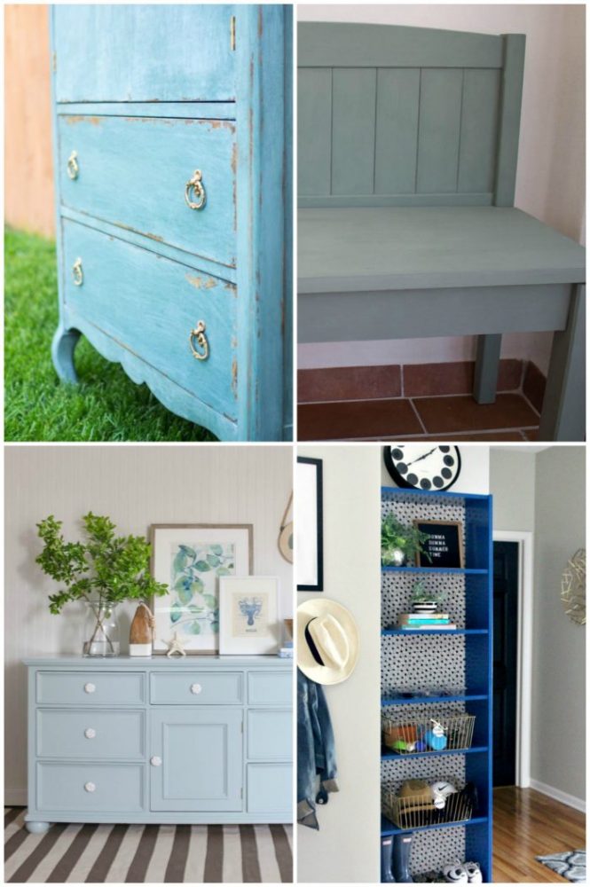 50+ Blue Furniture Makeover Part 2 artsychicksrule.com