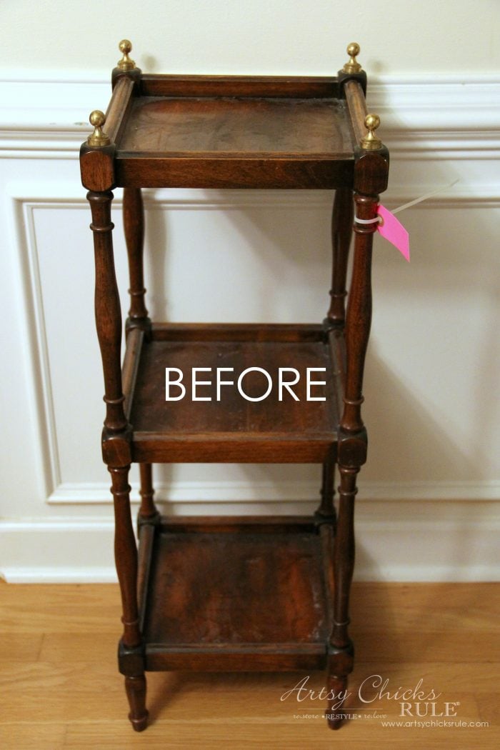 Thrifty Makeover with French Fabric Decoupage