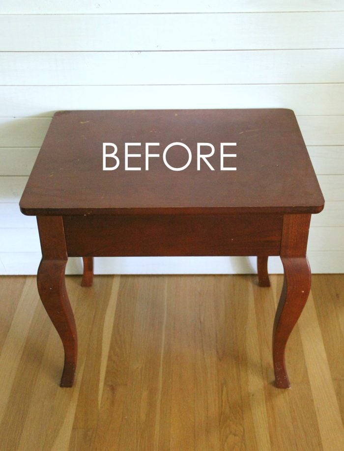 Compass Rose End Table Makeover (with Dixie Belle Paint)