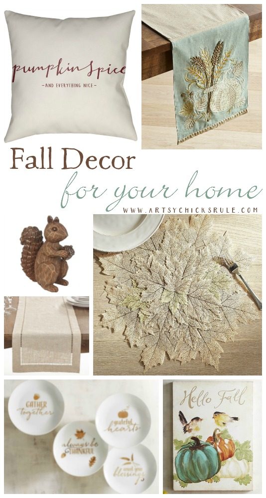 Pretty Fall Decor For Your Home!!! artsychicksrule.com