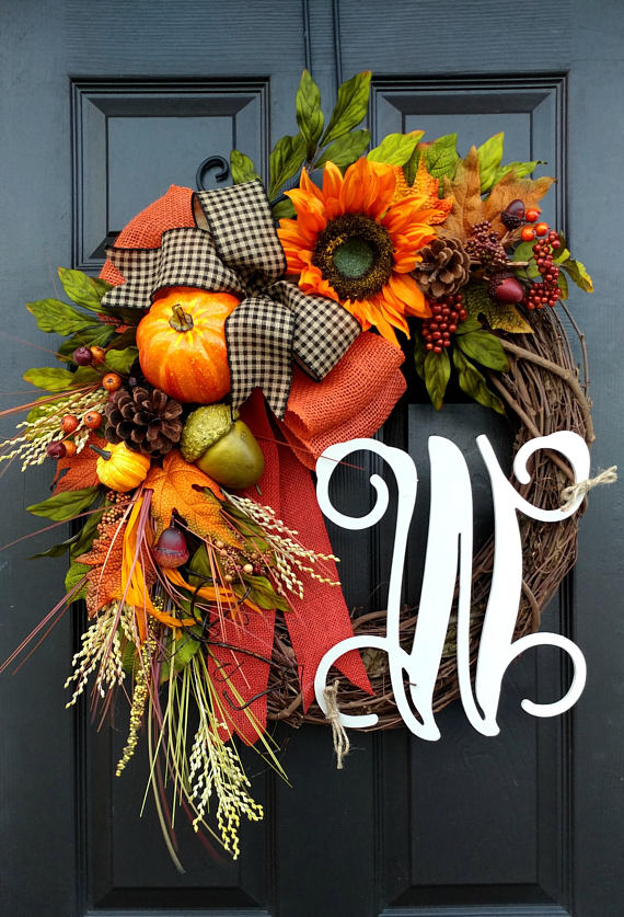 Fall Wreath Ideas & Inspiration! Some you can make and some you can buy! artsychicksrule.com