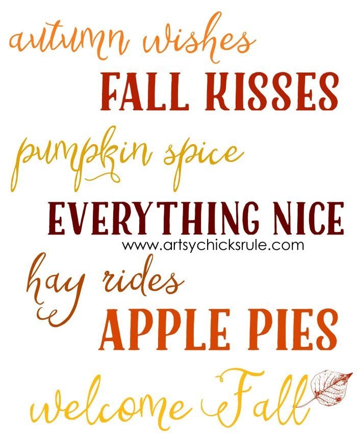 FREE Fall Printables For You!! artsychicksrule.com #freefallprintables #fallprintables