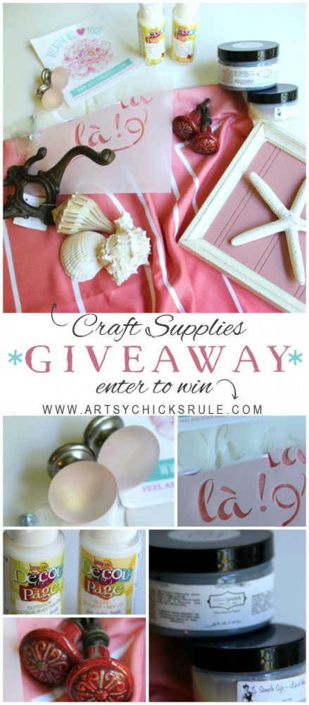 Craft Supplies Giveaway & More! artsychicksrule.com