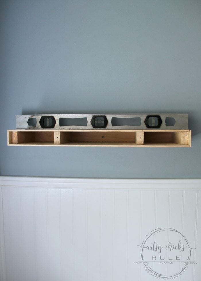 DIY Floating Shelves Tutorial artsychicksrule.com