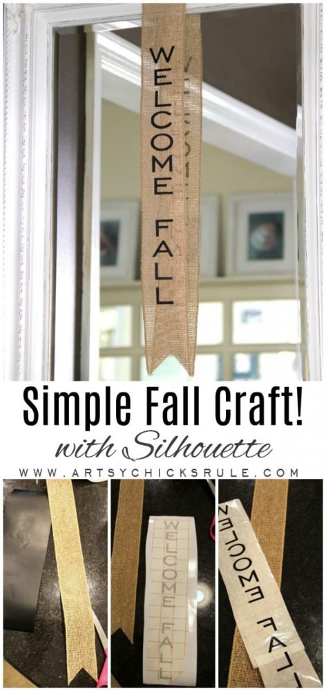 Fall in the Foyer and a SIMPLE Fall Craft!! artsychicksrule.com #fallcraft #falldecor