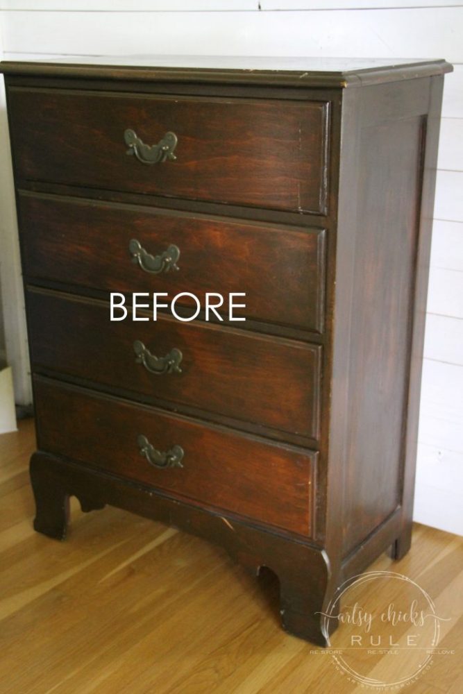 dresser before