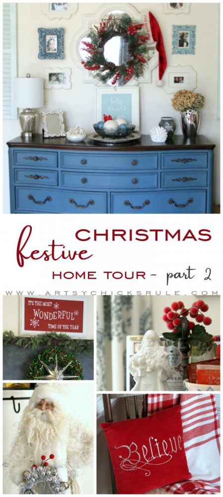 Festive Christmas Home Tour Part 2 #traditionalChristmas #Christmasdecor #Christmashometour #redChristmas #diyChristmas