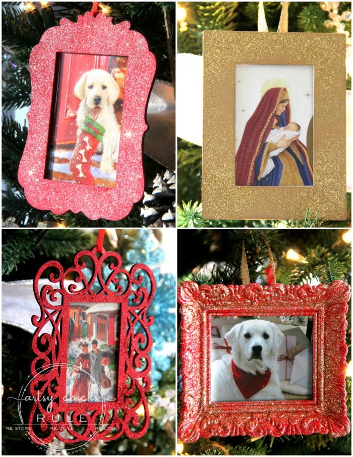 Christmas Cards Repurposed .....MULTIPLE ways!! Don't throw them out or stick them in a drawer...use them! artsychicksrule.com #christmascardsrepurposed #cardsrepurposed #repurposedprojects #diychristmasornament #christmascrafts