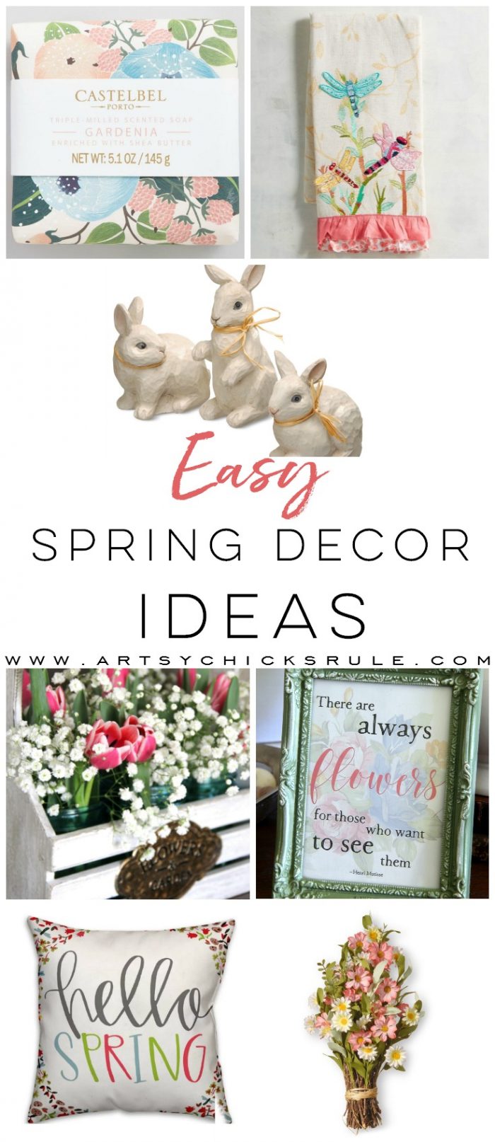 Easy Spring Decor Ideas For Your Home Artsy Chicks Rule Easy Spring Decor Ideas For Your Home Artsy Chicks Rule
