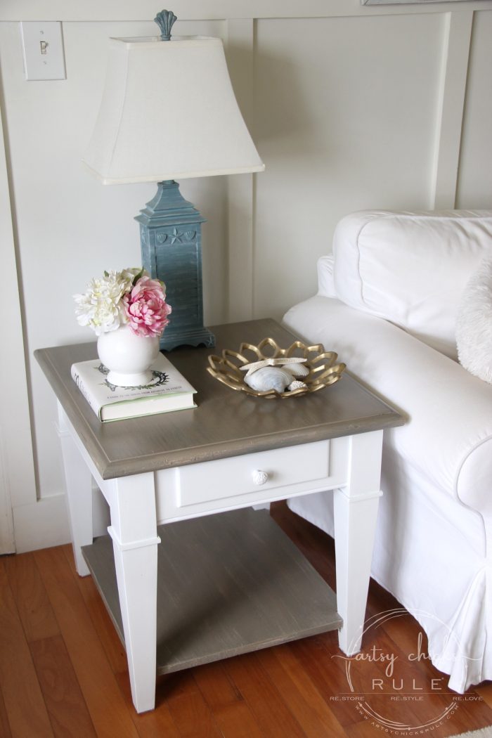 Coastal Style Chalk Paint Makeover (simple weathered finish with paint!)