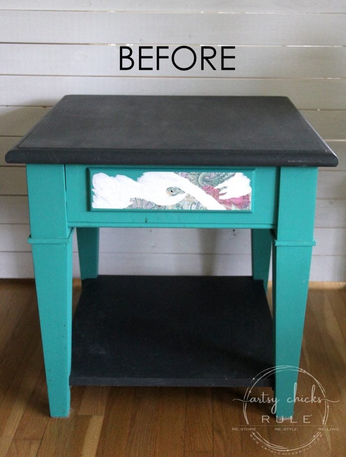 Coastal Style Chalk Paint Makeover (simple weathered finish with paint!)