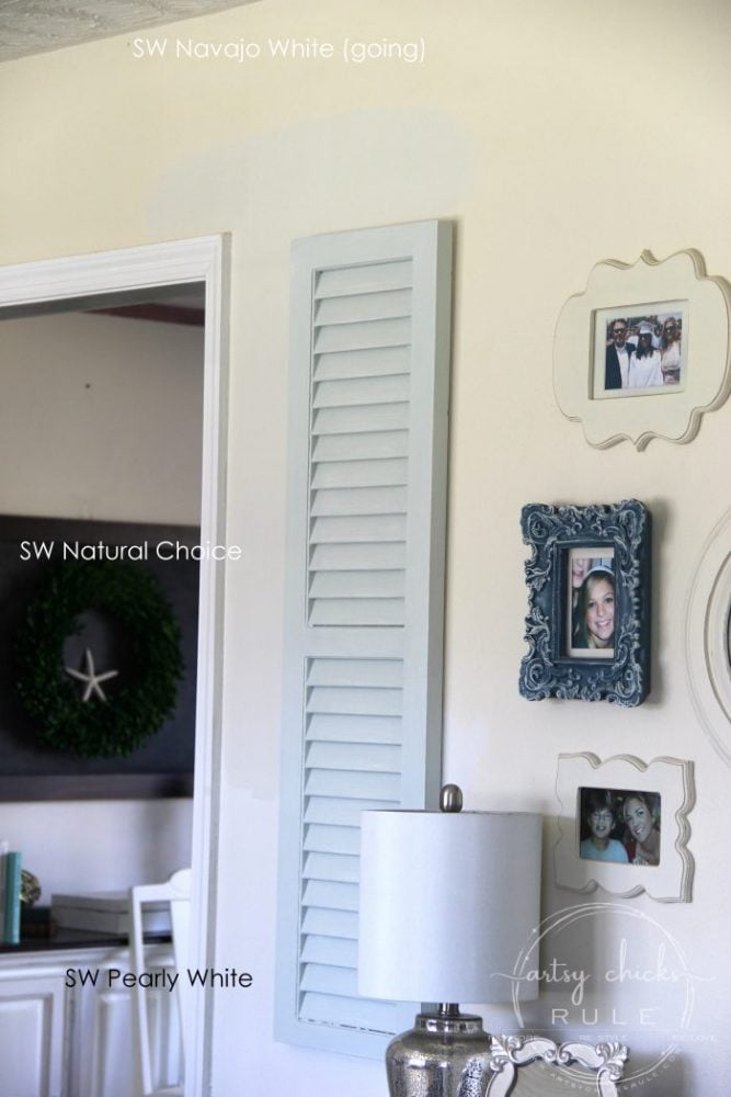 SW Natural Choice and SW Pearly White artsychicksrule.com #sherwinwilliams #SWNaturalChoice #SWPearlyWhite #paintcolors #housepaintcolors #neutralwallcolor #perfectneutral