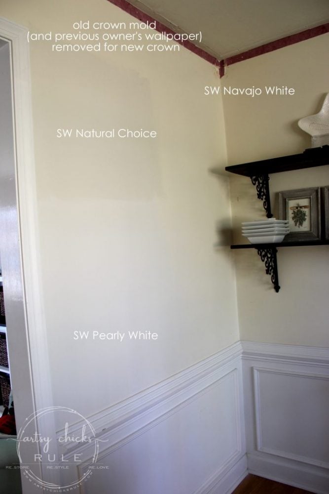 SW Natural Choice and SW Pearly White artsychicksrule.com #sherwinwilliams #SWNaturalChoice @SWPearlyWhite #paintcolors #housepaintcolors #neutralwallcolor #perfectneutral