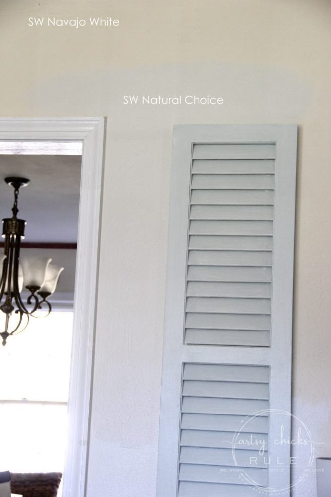 SW Natural Choice and SW Pearly White artsychicksrule.com #sherwinwilliams #SWNaturalChoice #SWPearlyWhite #paintcolors #housepaintcolors #neutralwallcolor #perfectneutral