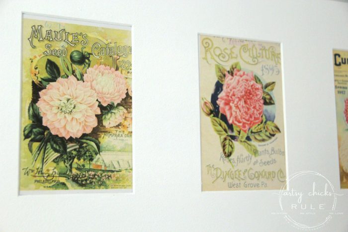 Spring Botanical Art Prints! (free printables!) artsychicksrule.com #artprints #springdecor #botanicalprints #seedcatalog #springbotanicalart #freeprintables