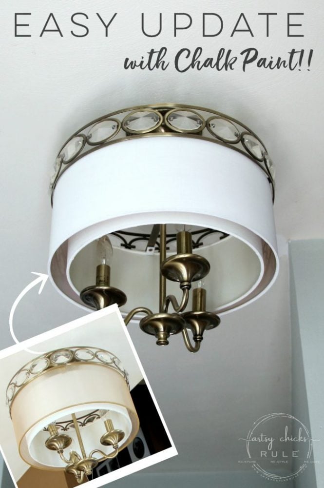 How To Paint Light Fixtures Update Without Taking Them Down