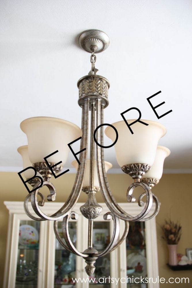 How To Paint Light Fixtures Update, How To Paint Old Chandelier