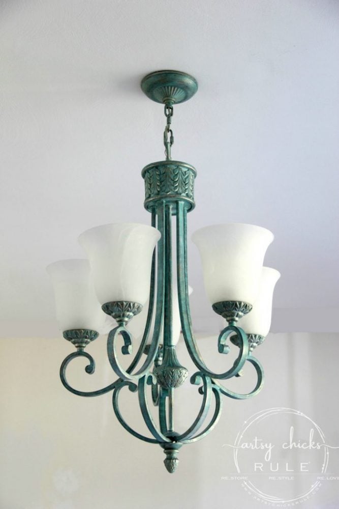 How To Paint Light Fixtures Update, How To Replace A Chandelier With Light Fixture