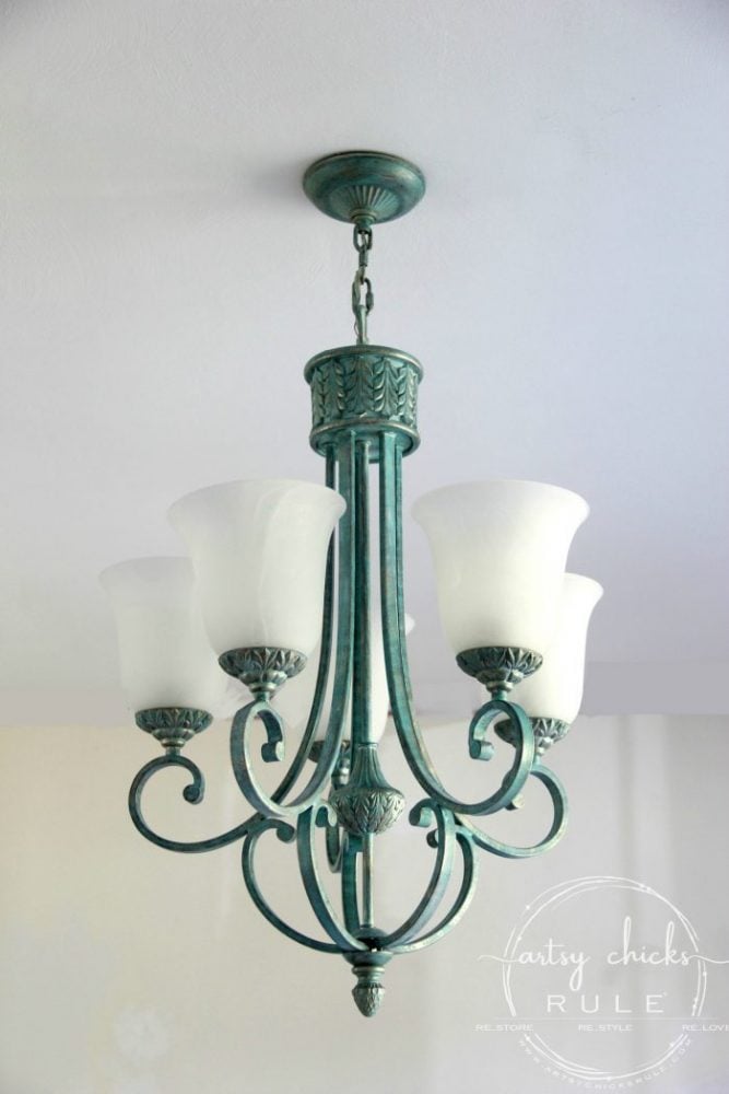 How To Paint Light Fixtures Update Without Taking Them Down