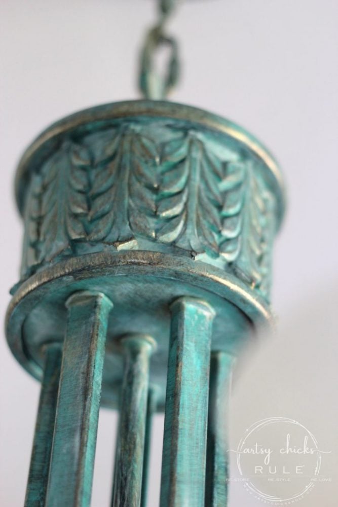 How To Create Faux Verdigris - SO Simple!! (see the video!) artsychicksrule.com #fauxverdigris #createfauxverdigris #fauxfinishes #gilderspaste #patina 