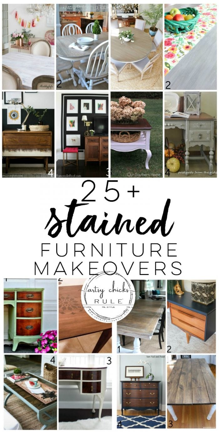 25+ Beautiful Stained Furniture Makeovers