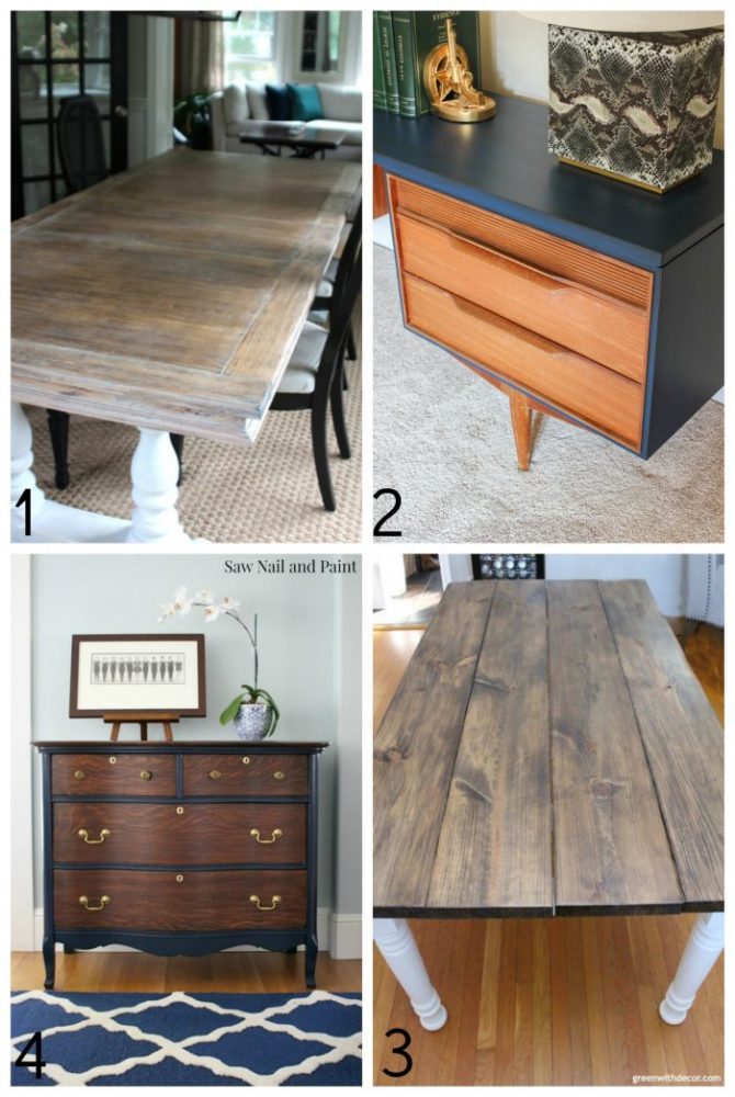 25+ Beautiful Stained Furniture Makeovers! TONS of Inspiration! artsychicksrule.com #stainedfurniture #furnituremakeovers #javagel #antiquewalnut #stainedfinish #furniturestain #furniturerefinished