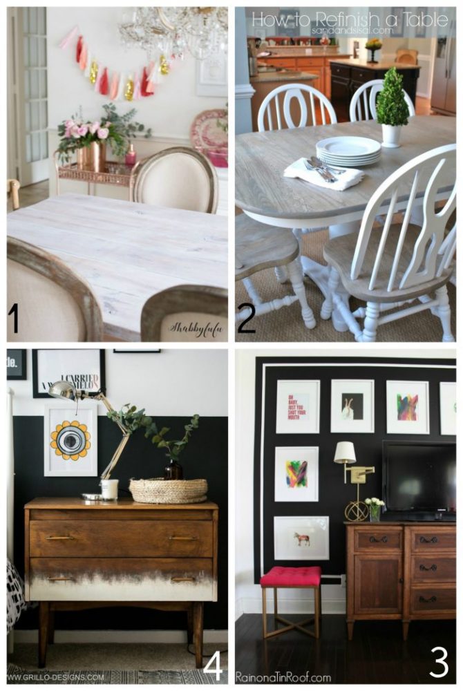 25+ Beautiful Stained Furniture Makeovers! TONS of Inspiration! artsychicksrule.com #stainedfurniture #furnituremakeovers #javagel #antiquewalnut #stainedfinish #furniturestain #furniturerefinished