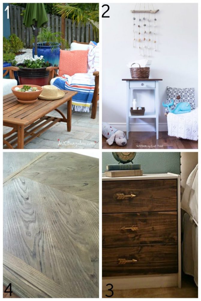 25+ Beautiful Stained Furniture Makeovers! TONS of Inspiration! artsychicksrule.com #stainedfurniture #furnituremakeovers #javagel #antiquewalnut #stainedfinish #furniturestain #furniturerefinished