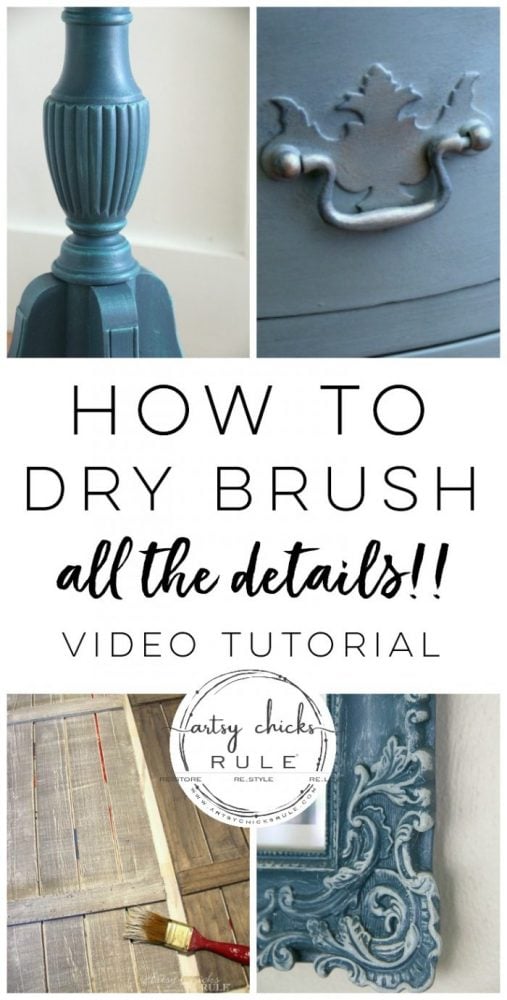 Dry brush chalk shop paint